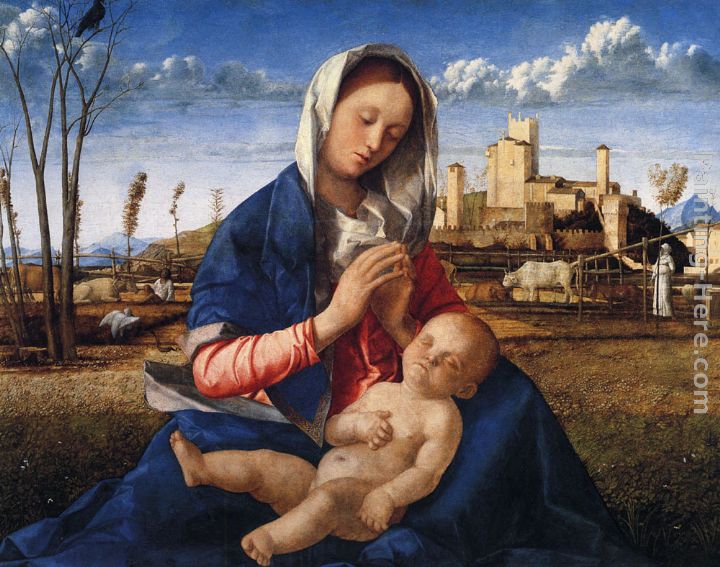 Virgin and Child painting - Giovanni Bellini Virgin and Child art painting